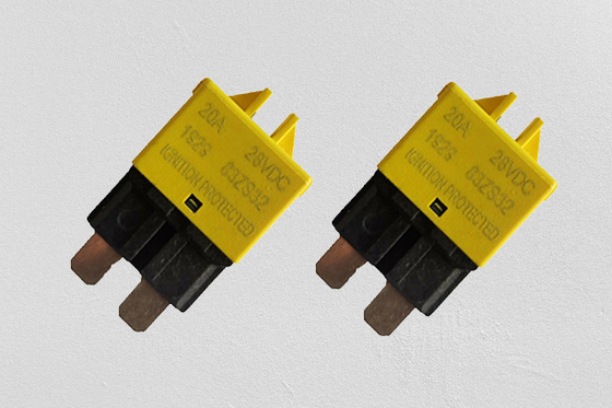 De nylon Resettable Zekering van het Stroomonderbrekerblad, 28VDC Resettable Mini Blade Fuse