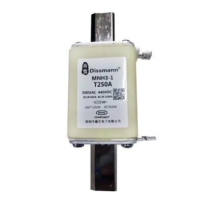 Hoogspanningsnh Type HRC schatte de Zekerings Hoge Brekende Capaciteit 250A Stroom